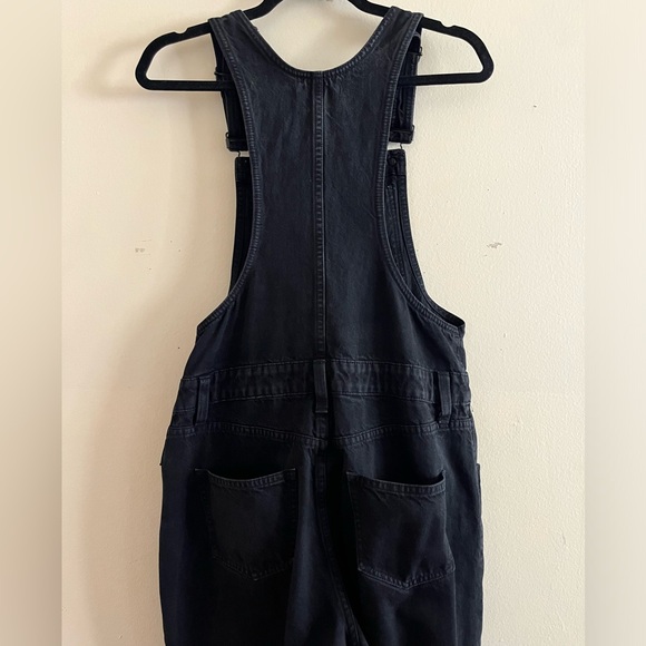 Madewell Overalls in Lunar Wash Skinny Black Denim Sz Small Good Used Condition - Picture 7 of 12